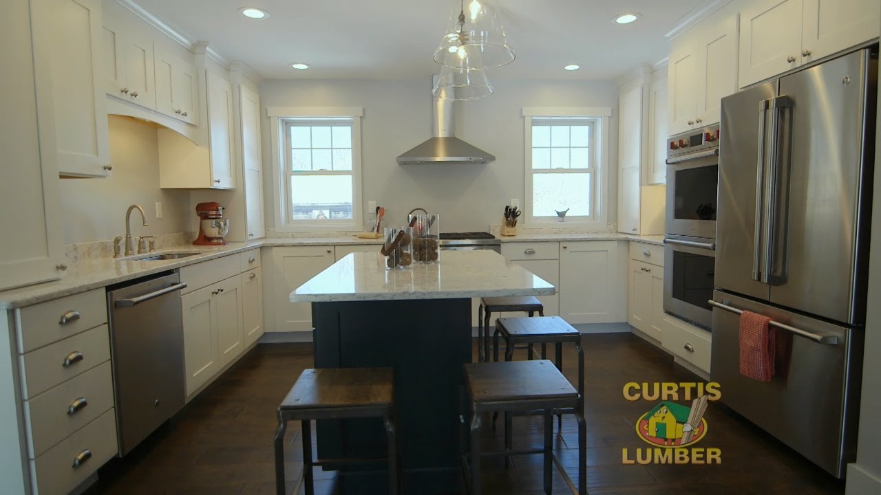 Transitional Kitchen in Saratoga Springs, NY by Curtis Lumber Kitchen Designer Nicole S.