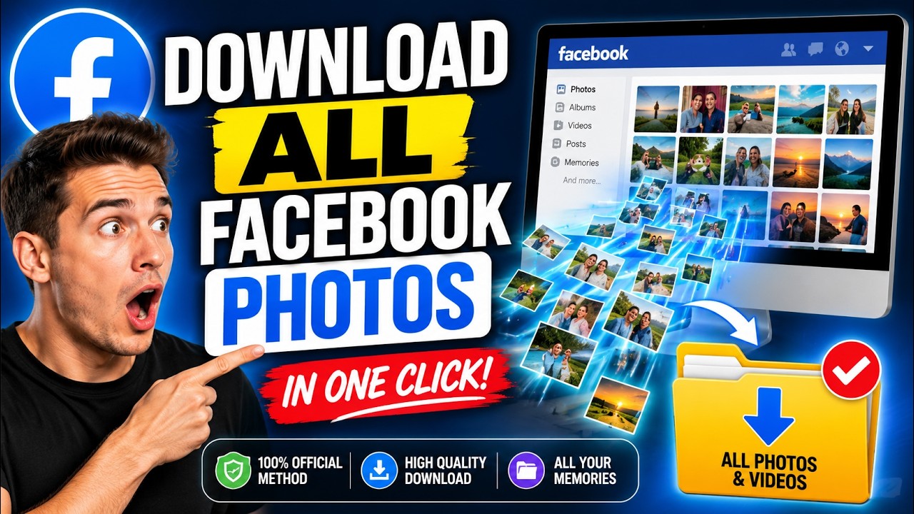 How to Backup All Facebook Photos to Your Computer - 2026