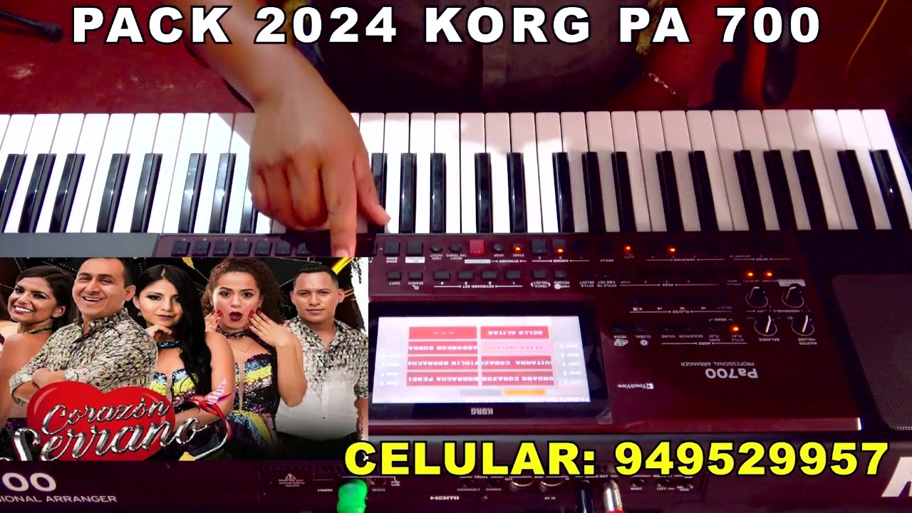 KORG PA 700  PACK 2024 ROY GENTILES , LERIDA, RUSSKAYA, PEREGRINA