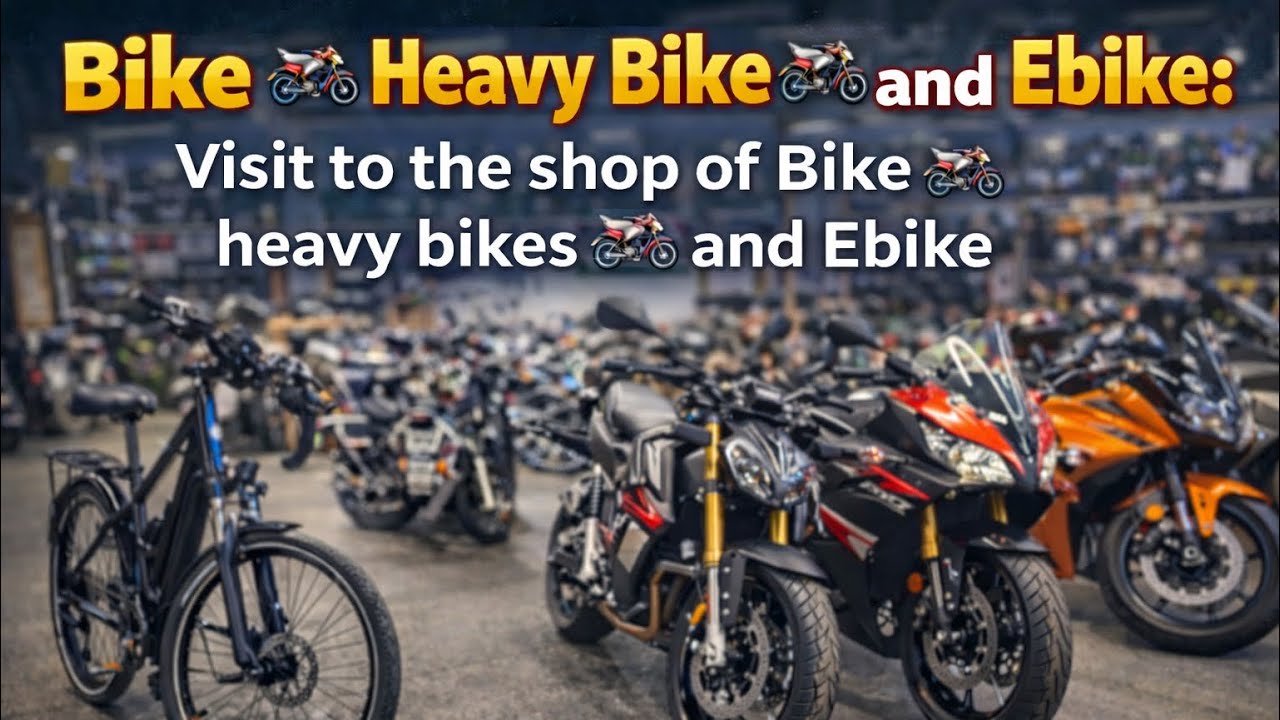 Bike 🏍️ Heavy Bike 🏍️ and Ebike: Vist to the shop of Bike 🏍️,heavy bikes 🏍️ and Ebike #bike #ebike 