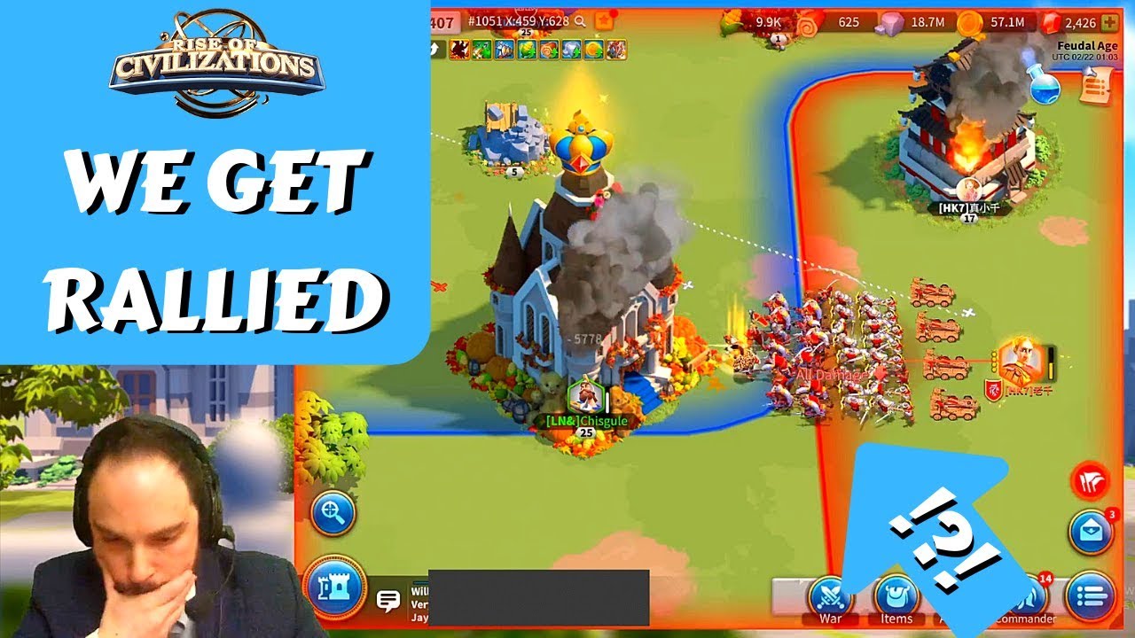 OUR CITY gets RALLIED - Kingdom 51 MEGA War continues... | Rise of Kingdoms (ROK)