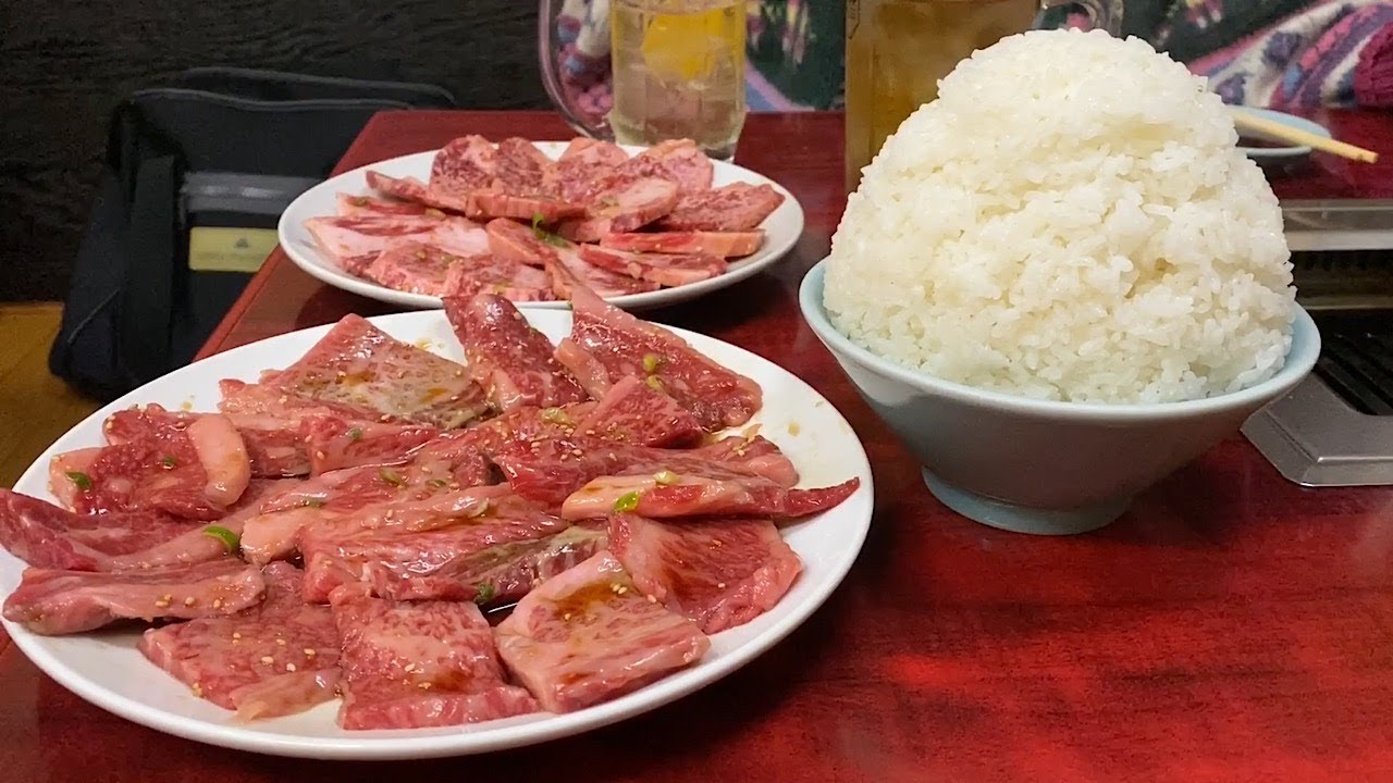 【大食い】うまい焼肉とライス限界食い！【焼肉ホルモン味楽来】飯テロ yakiniku