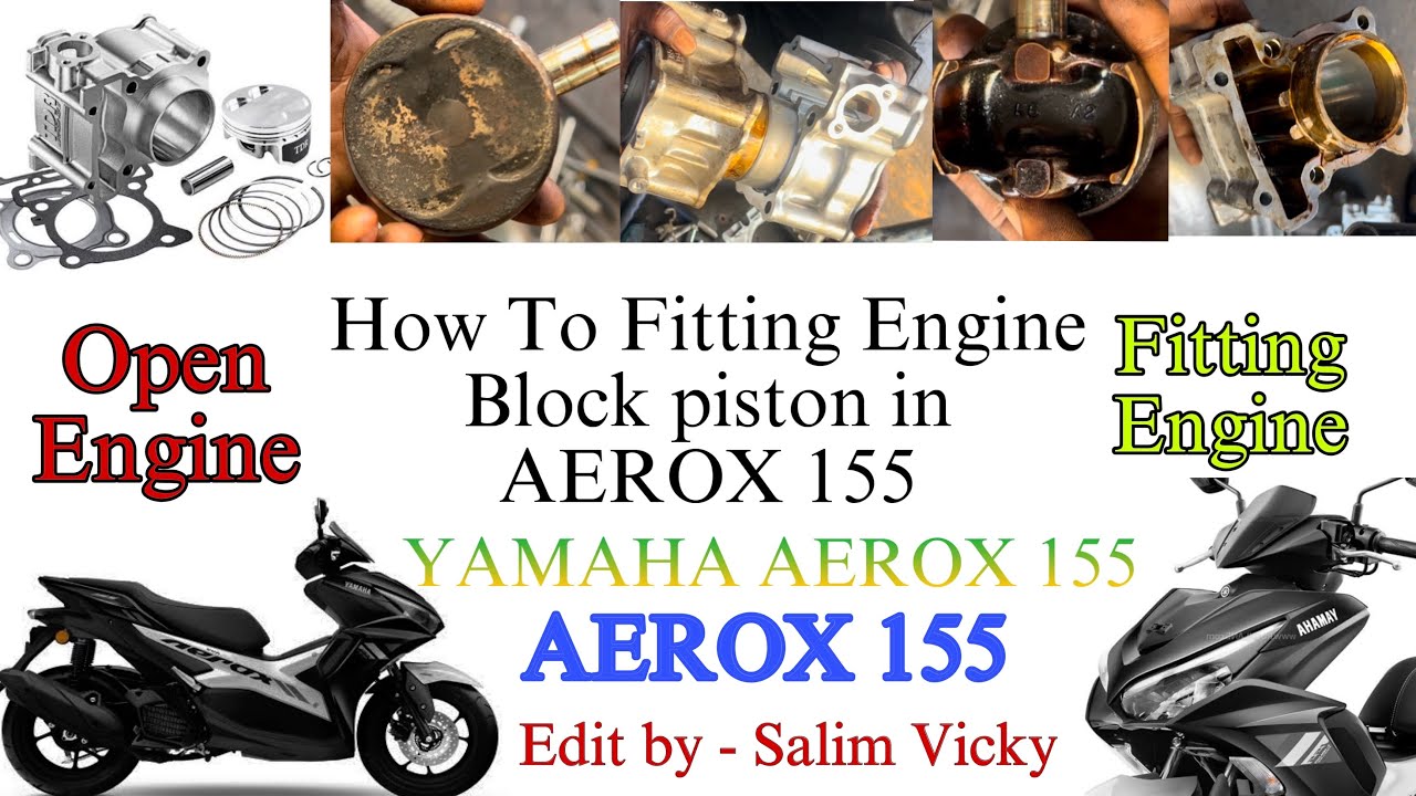 How To Fitting Engine Block piston in AEROX 155 | Timing check |kaha hai AEROX Ka timing | #video