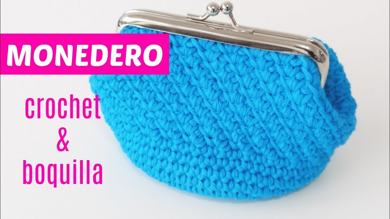 Monedero crochet con boquilla
