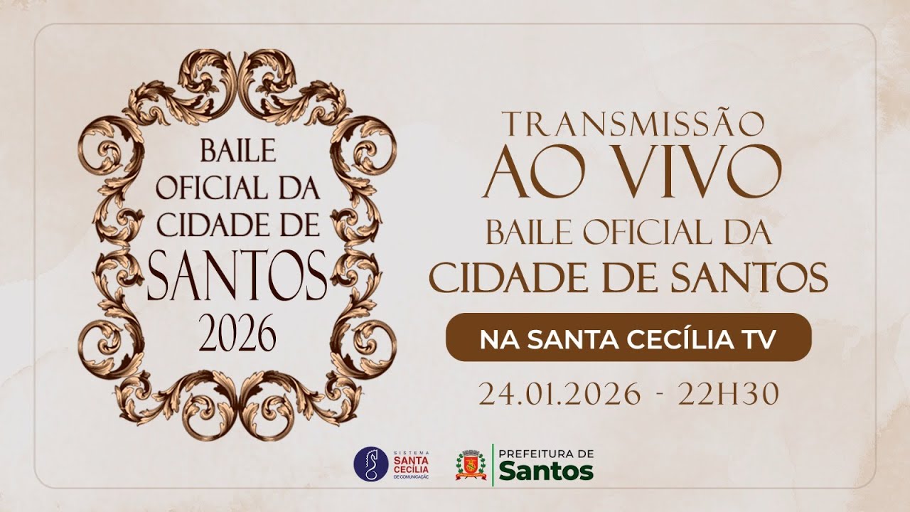 Baile da Cidade - Santos 480 anos - Transmissão Ao Vivo - 24/01/26