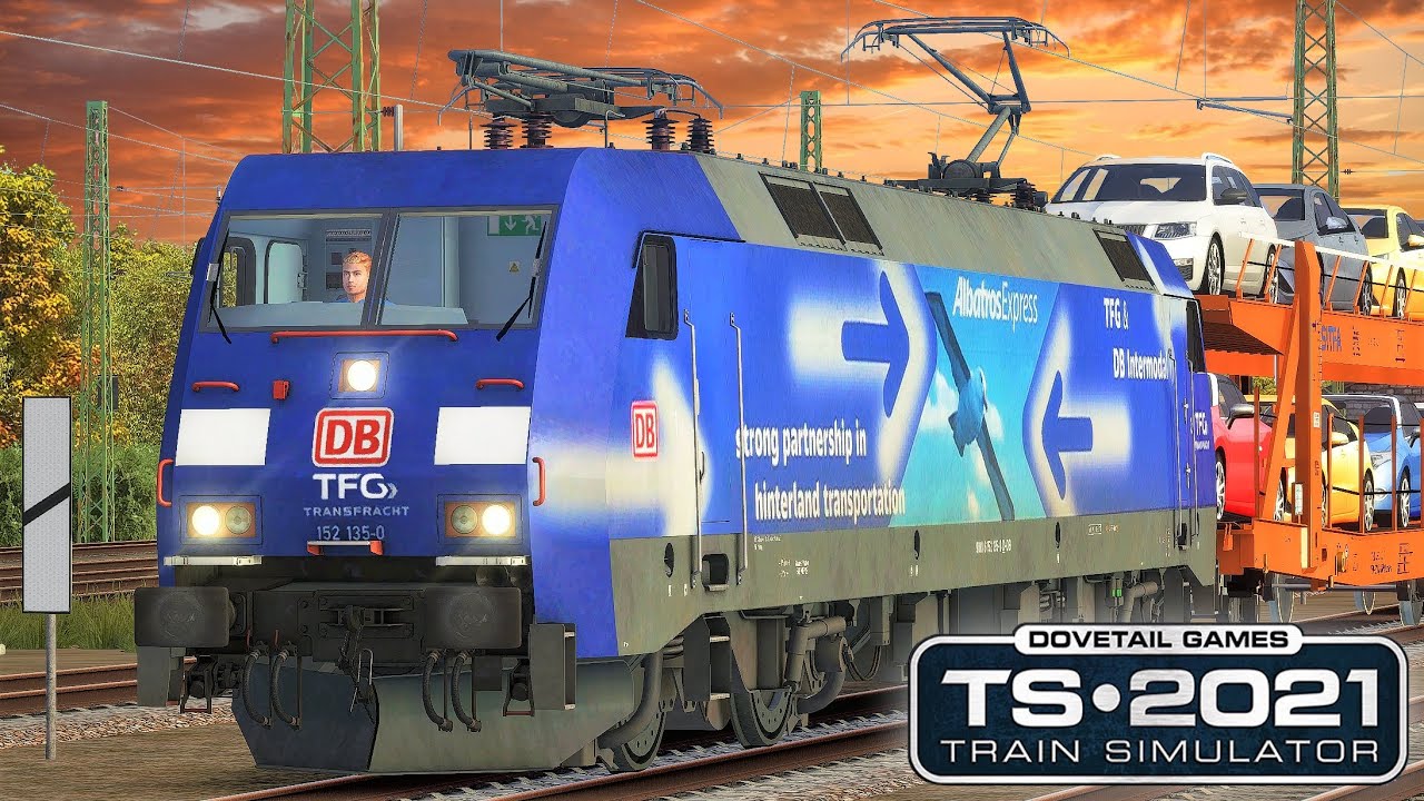 ALBATROS EXPRESS | Autotransporter - BR 152 Güterzug | TRAIN SIMULATOR 2021 | Bremen - Bremerhaven