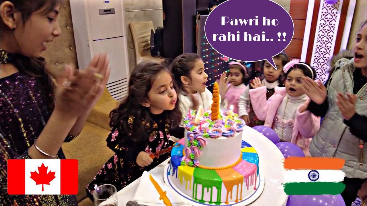 Amy’s Birthday Celebration | She turned 5 today | It’s with FAMILY this time | Canada to India Vlogs