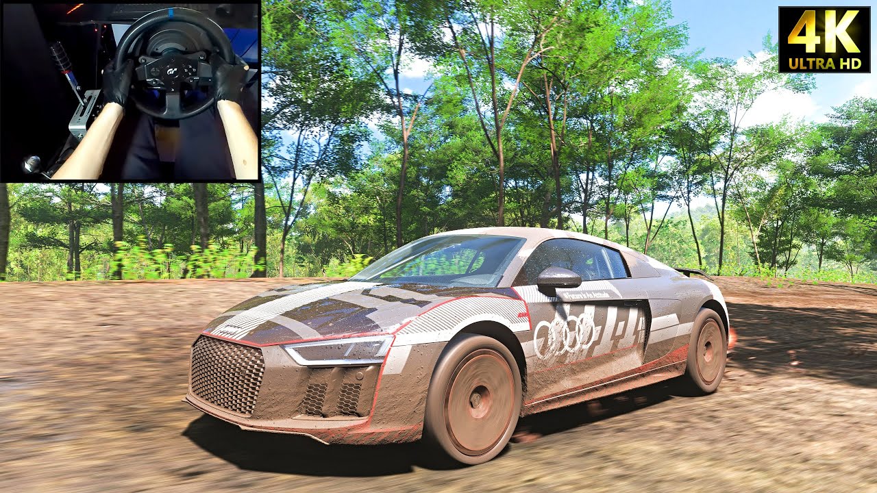 Audi R8 V10 plus (Rally Build) - Forza Horizon 5 | Thrustmaster T300RS Gameplay
