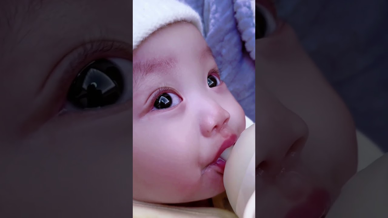 Her first time trying a bottle! 🥺🍼