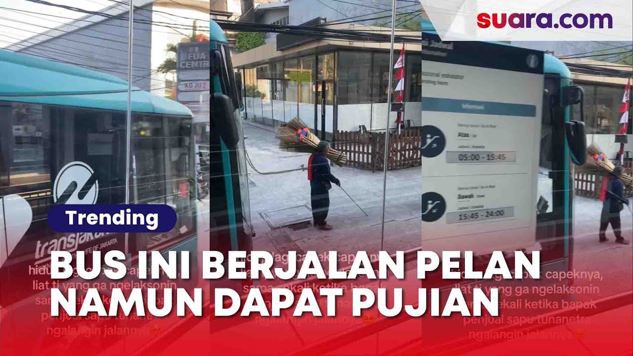 Respect! Aksi Luar Biasa Supir Bus Transjakarta ini Banjir Pujian