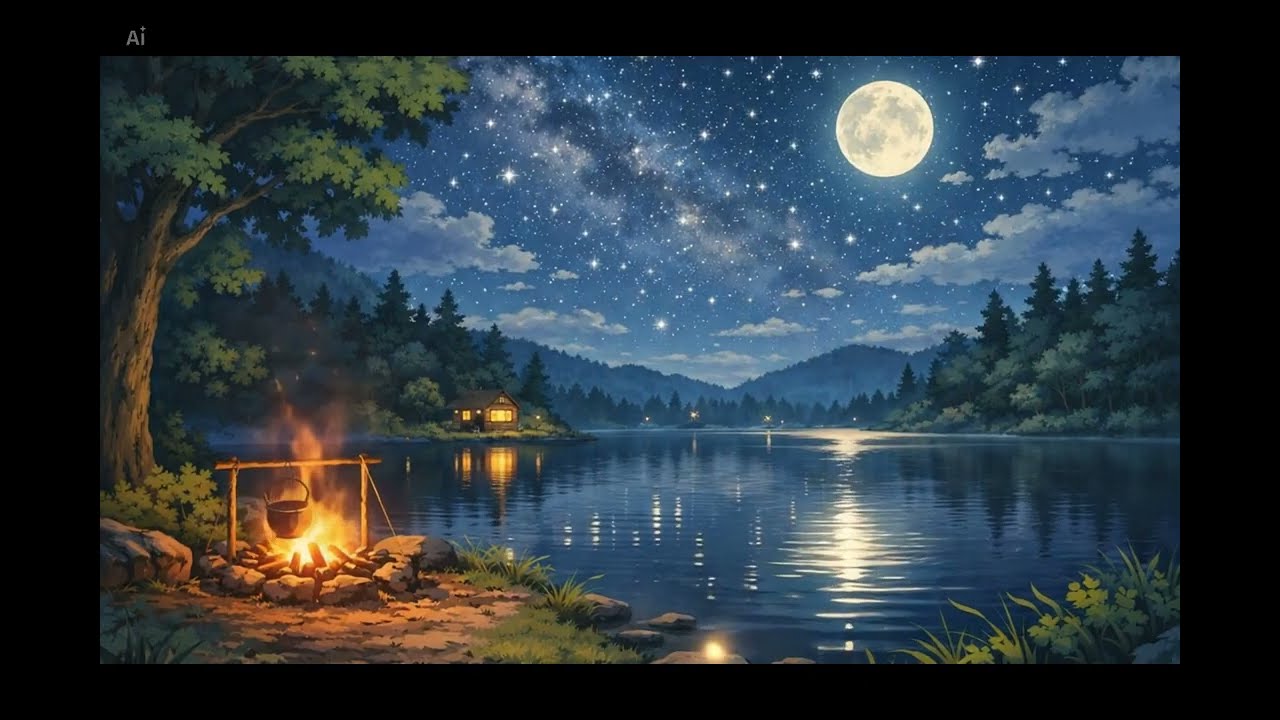 432Hz 힐링 수면 음악 🌙 평화로운 숲속 밤 | Relaxing Deep Sleep Music Forest Night