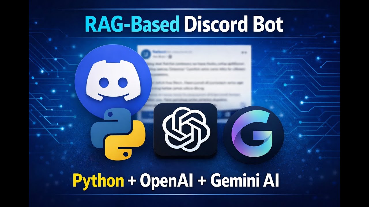 Master RAG-Based SMASB Discord Bot with Python, OpenAI & Gemini AI – Facebook Dataset Tutorial