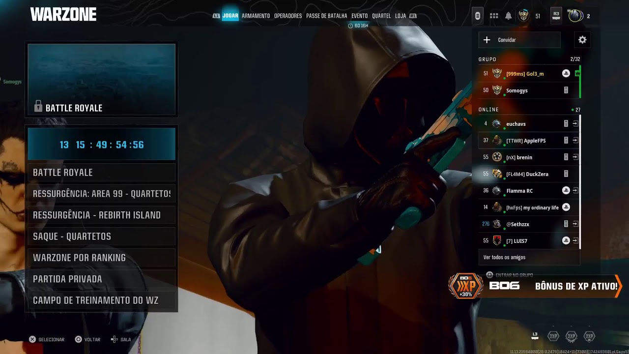 🔴 CAMP REBIRTH / WARZONE AINDA VIVE