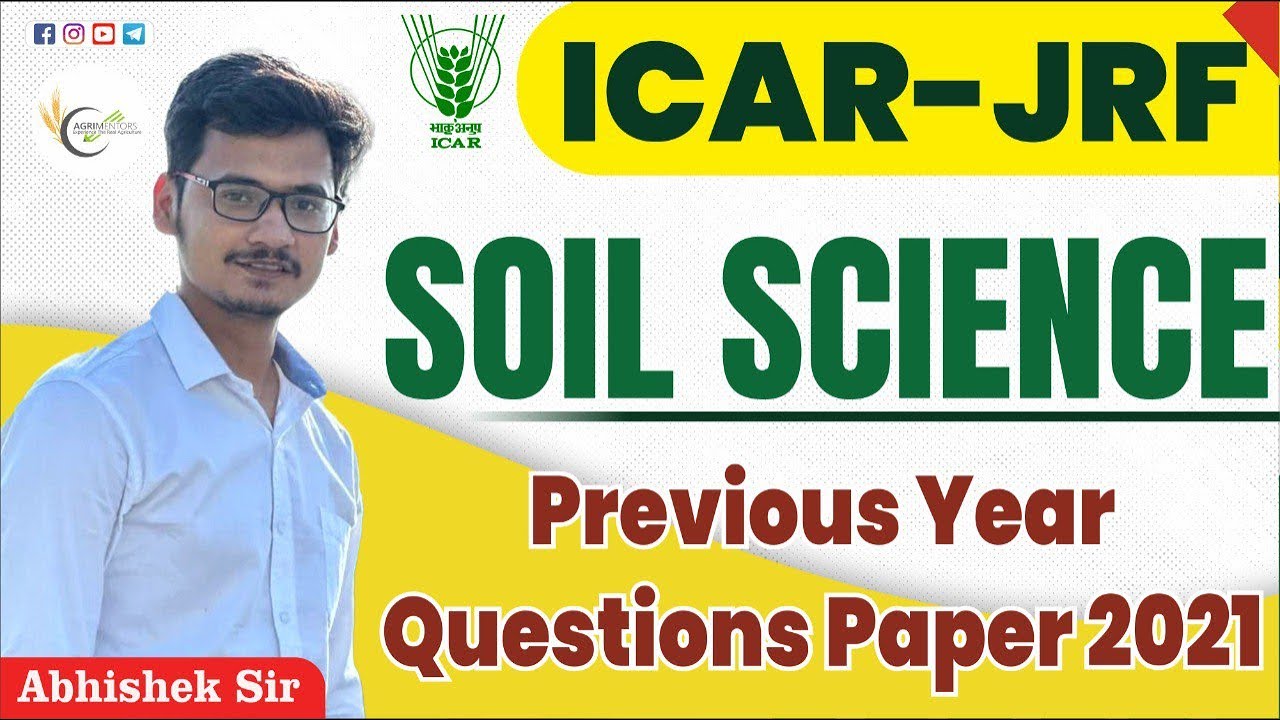 ICAR-JRF Soil Science | Previous Year Questions Paper 2021