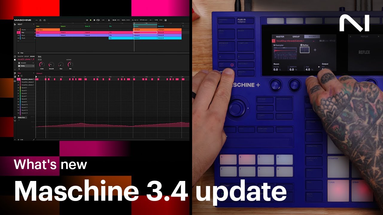 Discover what&rsquo;s new across Maschine 3.4 and Maschine+ 2.1.0 | Native Instruments