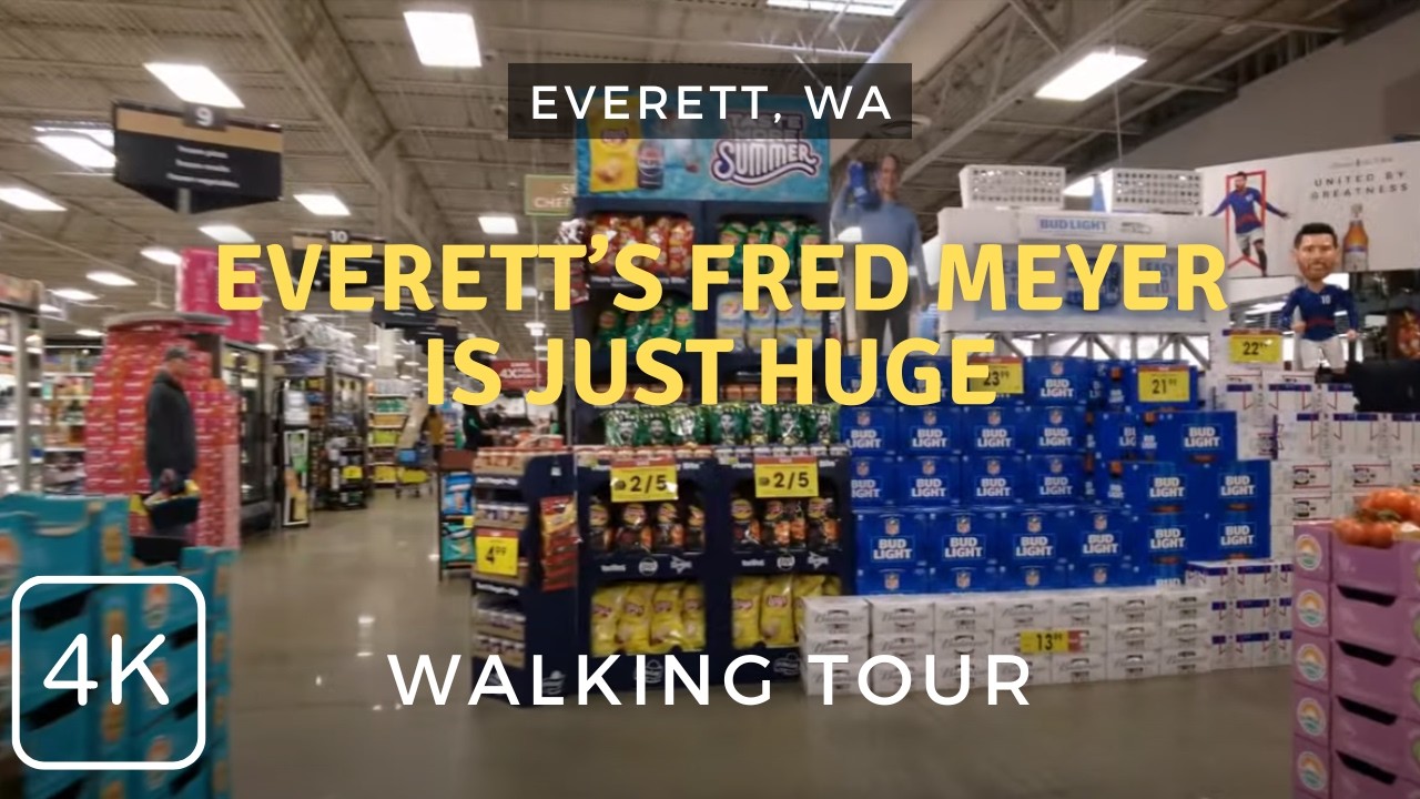 This Everett Fred Meyer is Huge | 2024 Walking Tour | Everett, WA