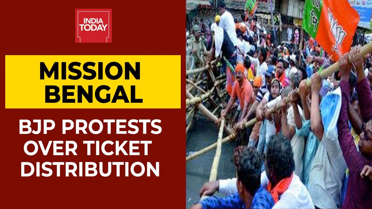 Bengal Polls| Saffron Party Workers Protest Against BJP's Ticket Distribution To TMC Turncoats