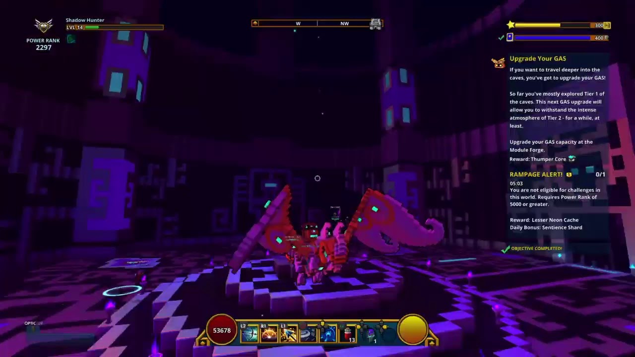 Trove leveling up stream