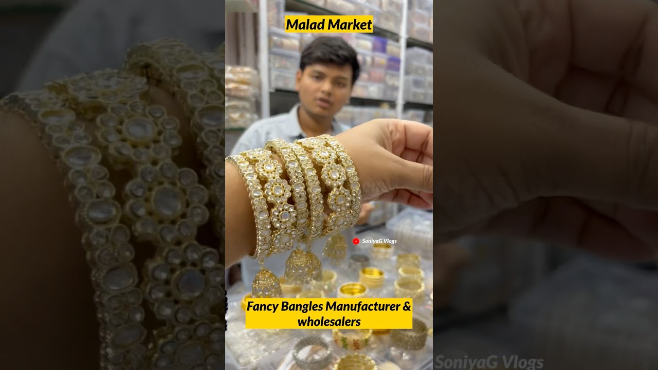 Bangles Wholesale Market Mumbai Celebrity Inspired Designer Jewellery GoldPlated Fancy bangles #yt
