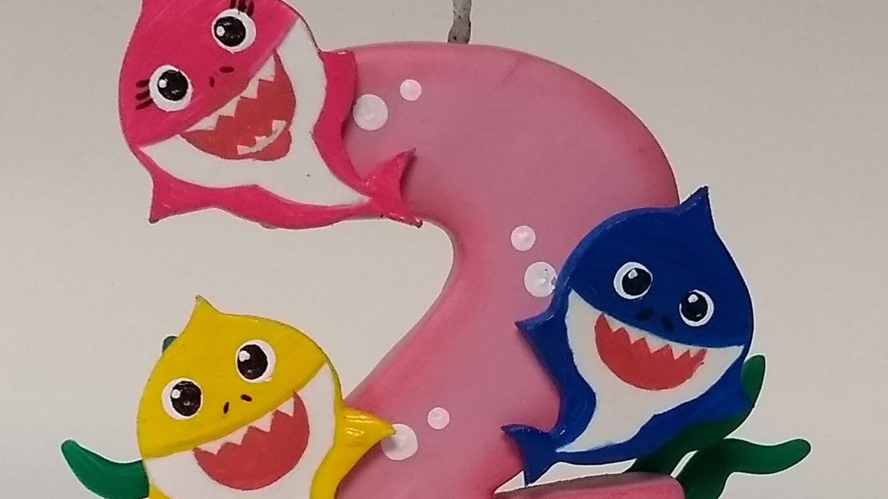 Aplique Baby Shark sem cortador