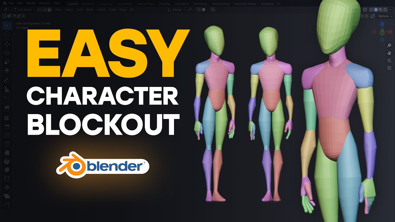 How To Blockout Your 3D Characters in Blender