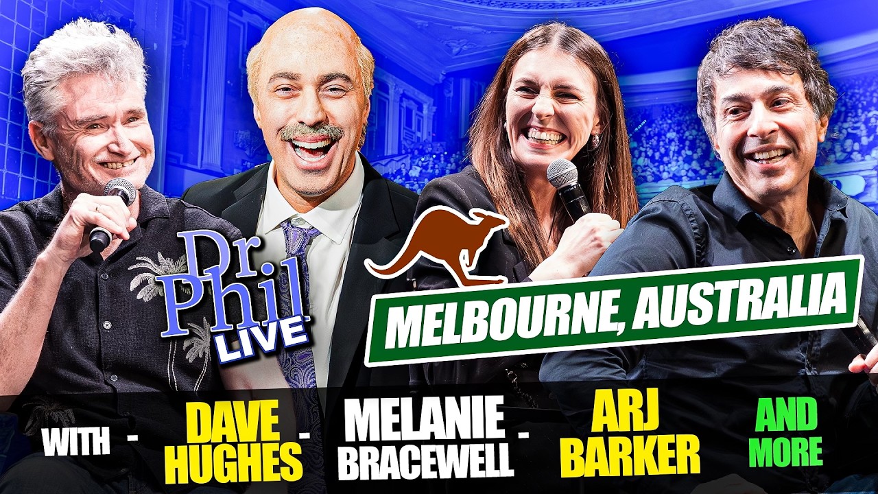 Dr Phil LIVE! in Melbourne, Australia | With Dave Hughes, Melanie Bracewell, Arj Barker and more!