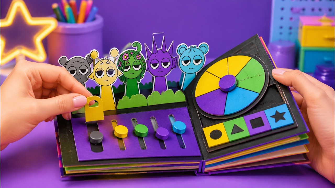 👹 Paper DIY 👹 We Made an INCREDIBOX SPRUNKI Game Book!