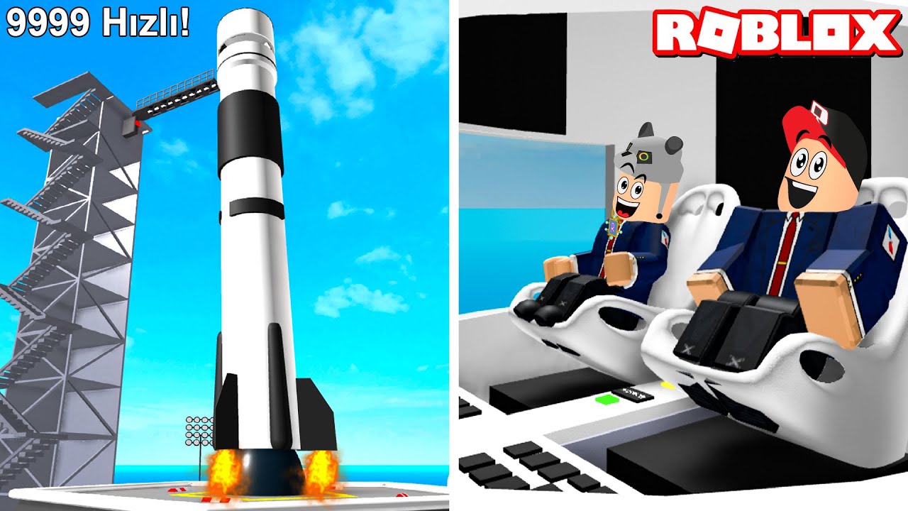 Uzay Roketi Yaptık ve Uzaya Gidiyoruz!! - Panda ile Roblox Airport Tycoon!