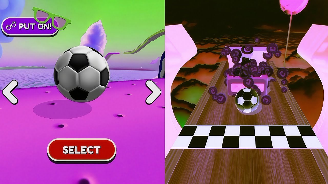 ⚡⚽Going Balls, SpeedRun Vs Reverse Video Gameplay Part 439