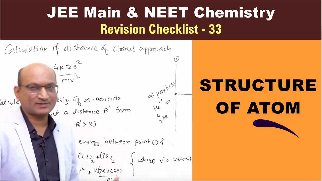 Structure of atom | Revision Checklist 33 for JEE & NEET Chemistry