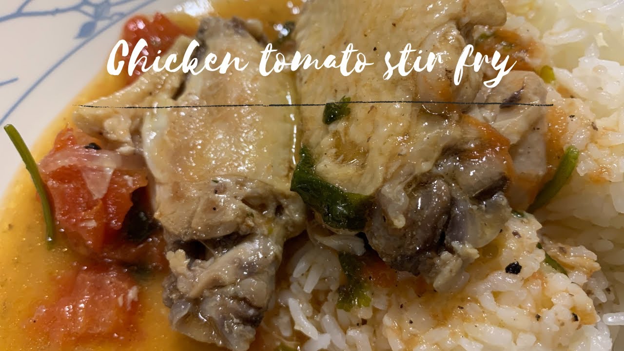(HMONG FOOD) Chicken tomato stir fry