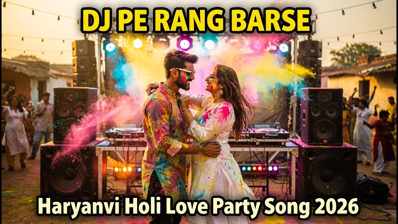 DJ Pe Rang Barse (Official Video) | Haryanvi Holi Love Party Song 2026 | New DJ Holi Song