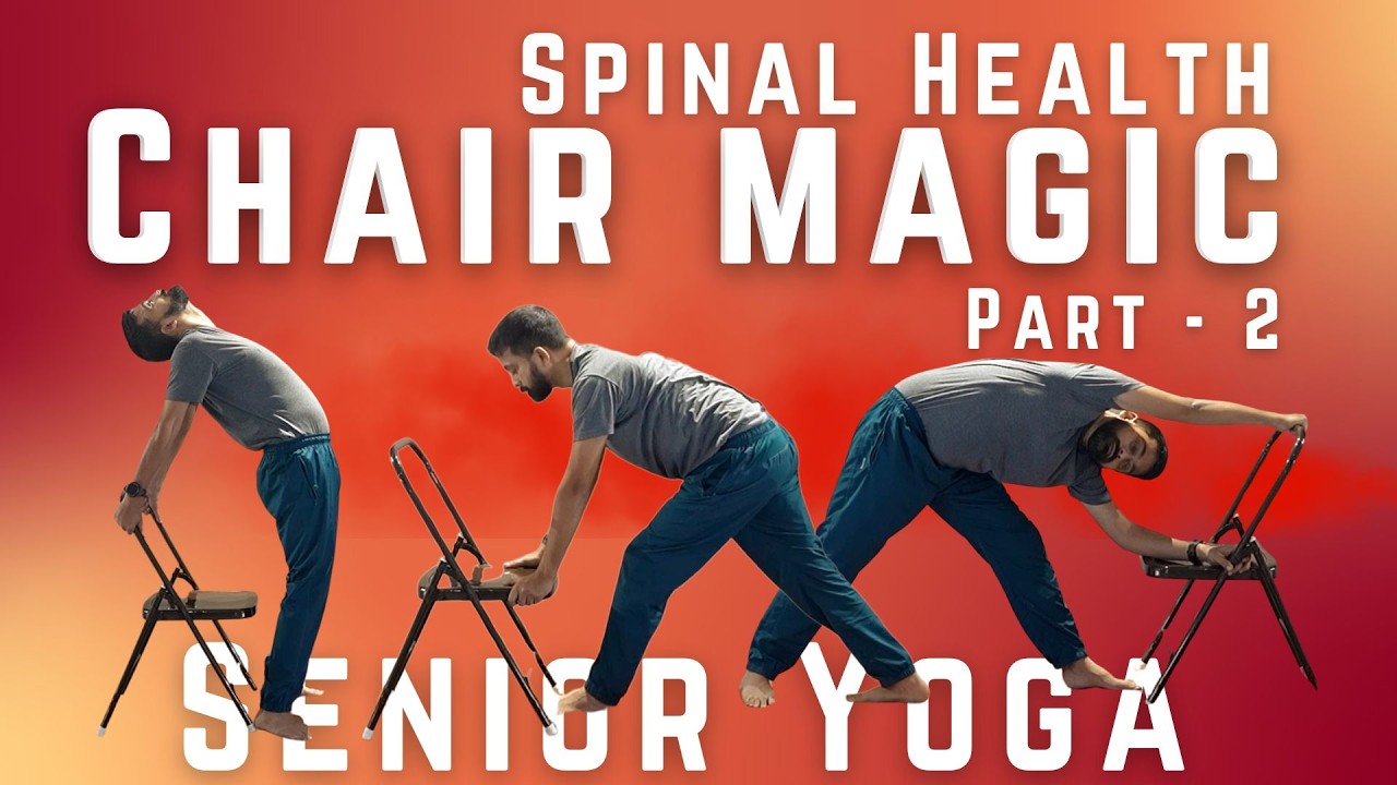 Senior Chair Yoga- Part 2- Pain, Spinal Health | Relieve Back Pain, Arthritis & Boost Mobility- TTC