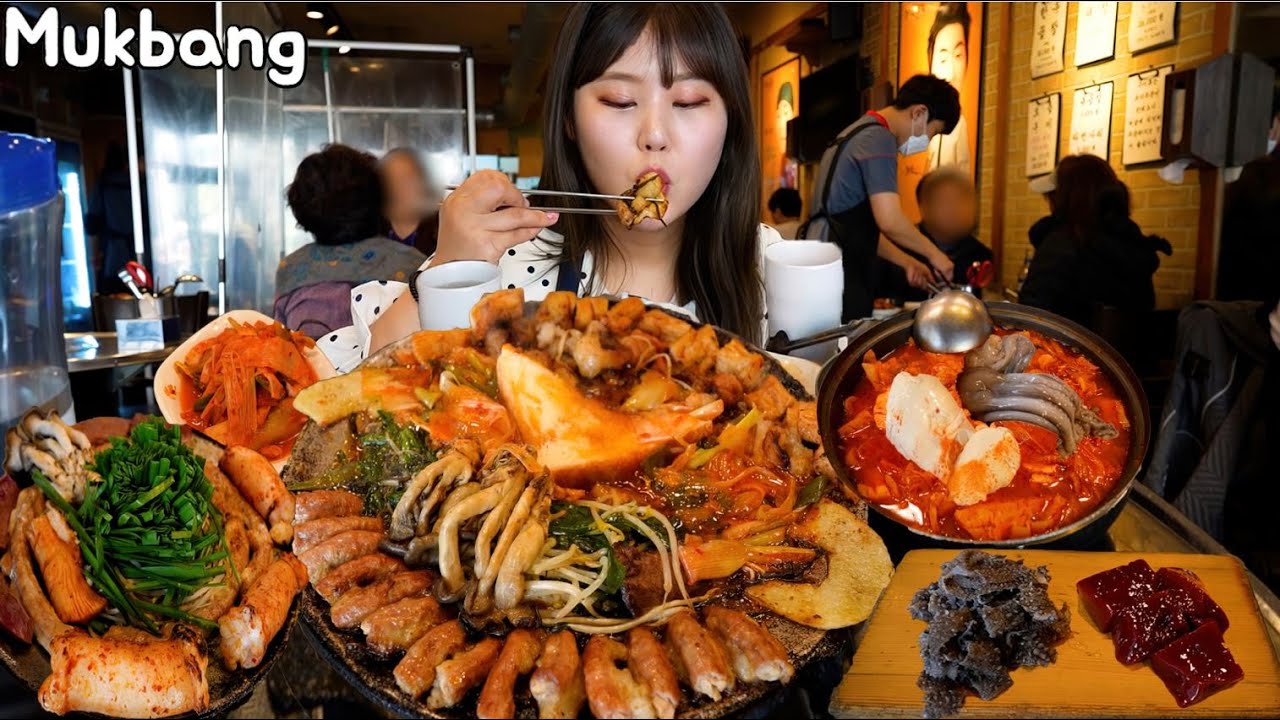 Mukbang | Ассорти из коровьих кишок на гриле! Никаких сожалений в этом ресторане в Сеуле.