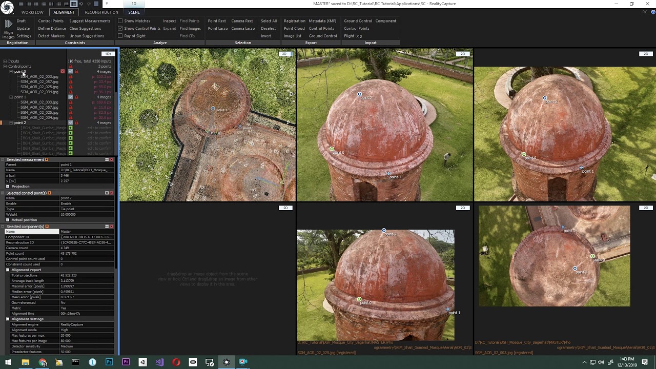 Control points workflow in RealityCapture by CyArk