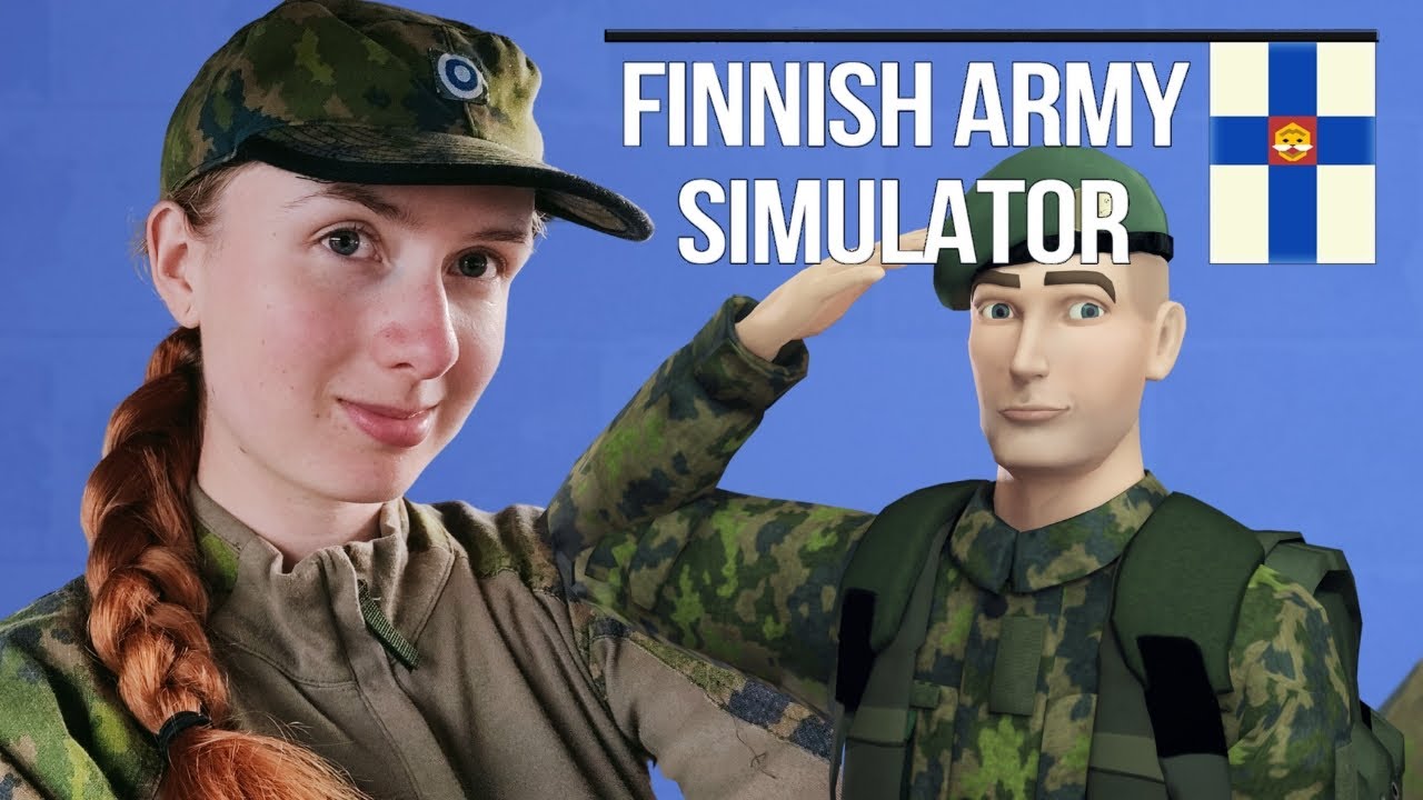 Finnish girl plays Finnish Army Simulator for the first time