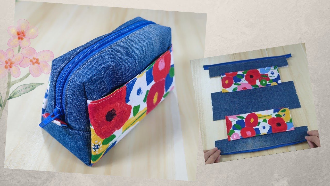DIY Cute Makeup Pouch | Easy Sewing Tutorial for Beginners #diy #sewing 