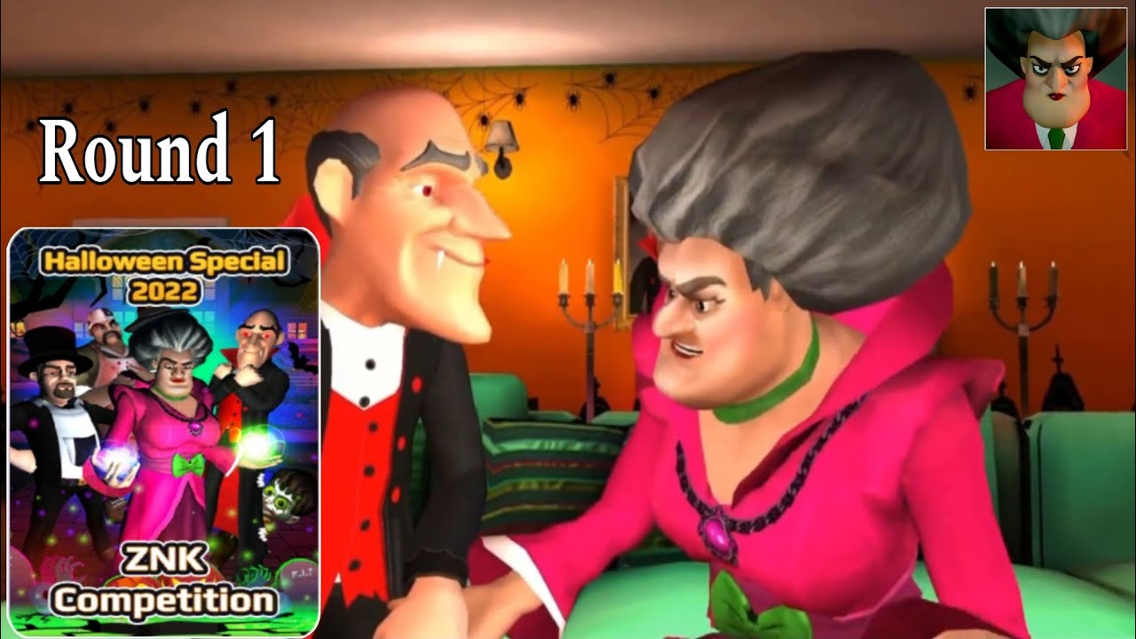 Scary Teacher 3d Znk Competition Round 1 || Znk Competition Round 1|| Miss t || MR. CRAZY GAMERZ ||