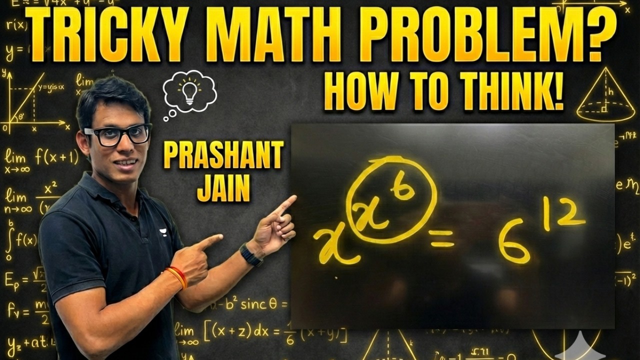 How to think in JEE main and IOQM Problem | Prashant Jain