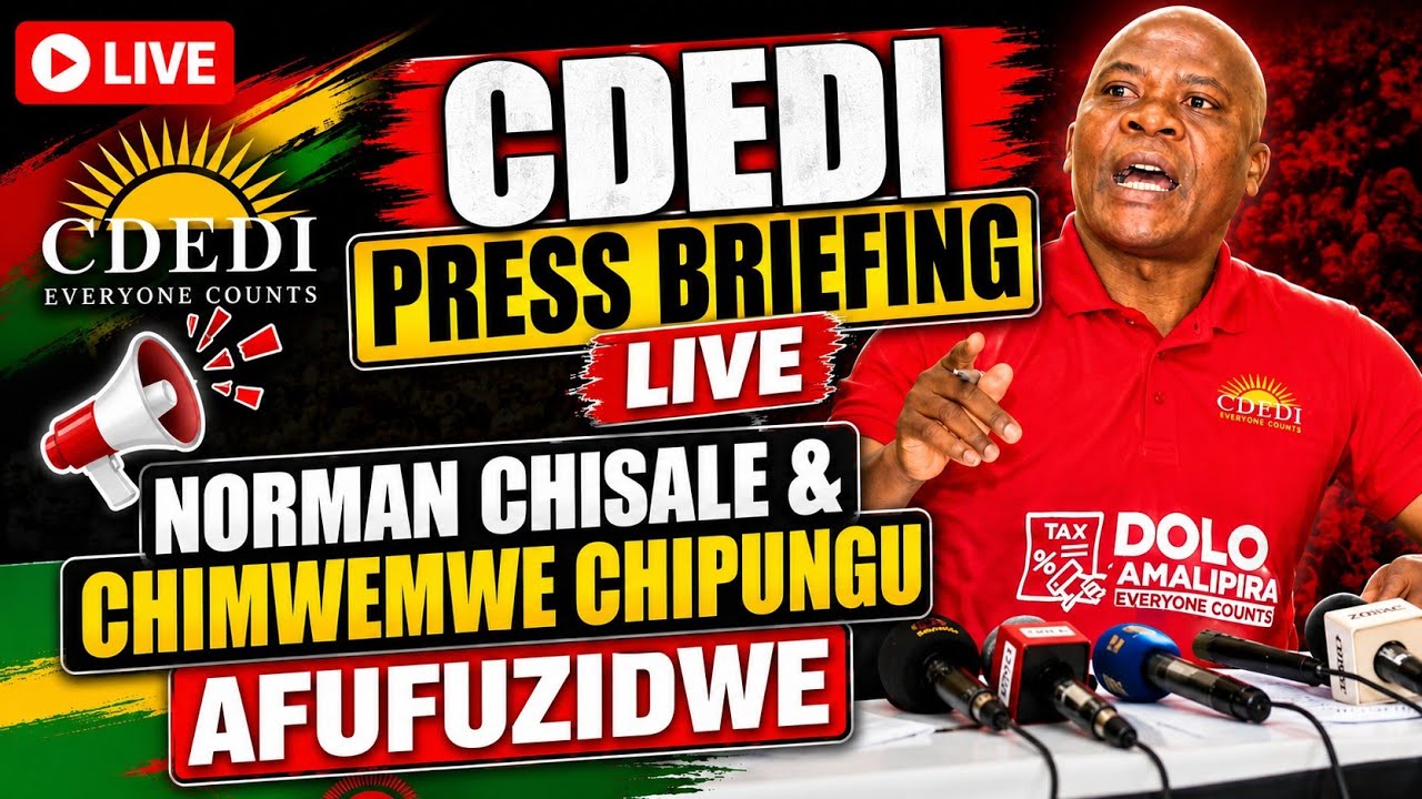 CDEDI PRESS BRIEFING LIVE CORRUPTION - NAMIWA WATI NORMAN CHISALE NDI MINISTER CHIPUNGU AFUFUZIDWE