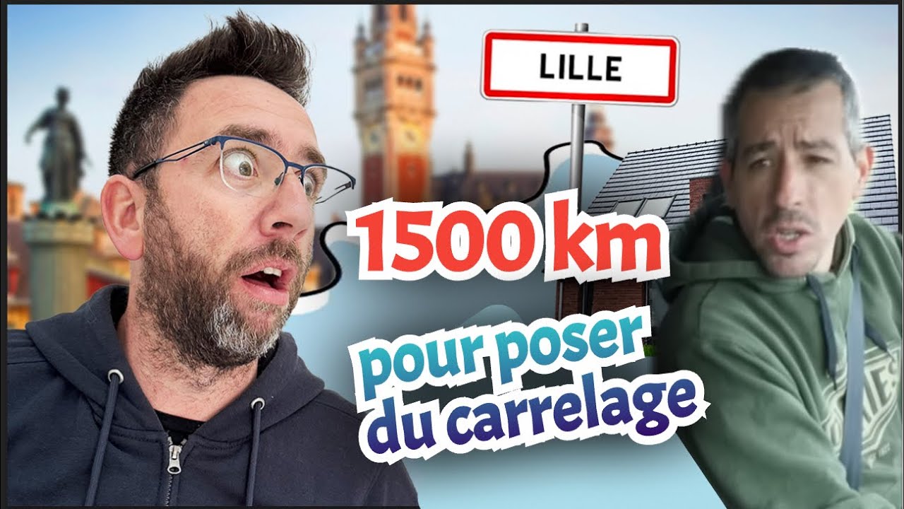 On traverse la FRANCE pour poser du carrelage GRAND FORMAT !
