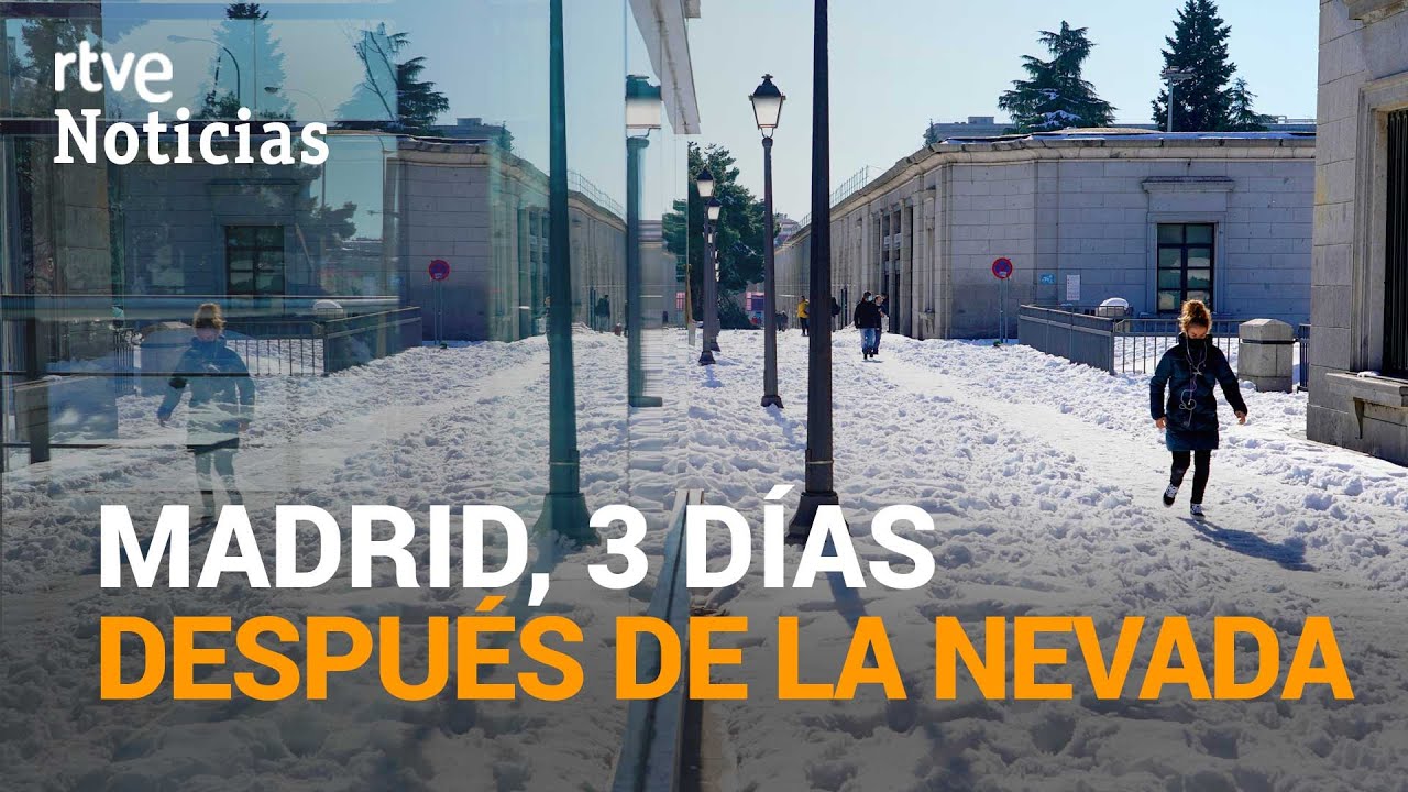 Así está la ciudad de MADRID tras la histórica nevada de la borrasca 'FILOMENA' | RTVE Noticias
