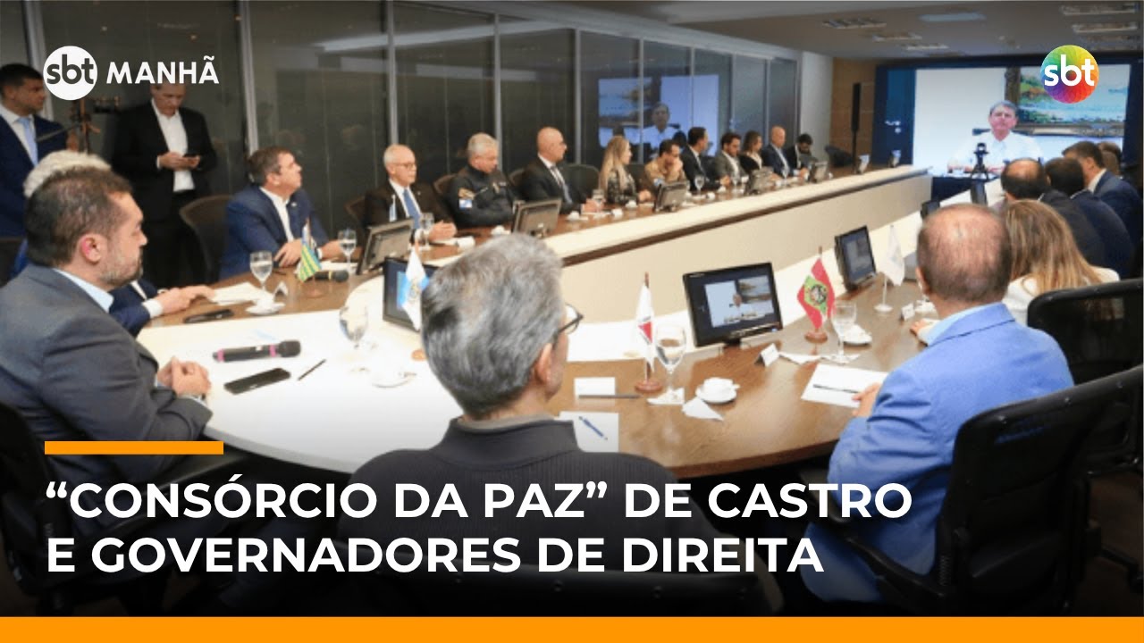 SBT Not&iacute;cias/SBT Manh&atilde;: Castro e governadores de direita anunciam 