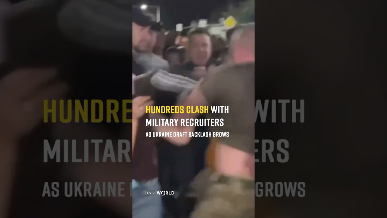Hundreds clash with military #recruiters as #Ukraine #draft backlash grows