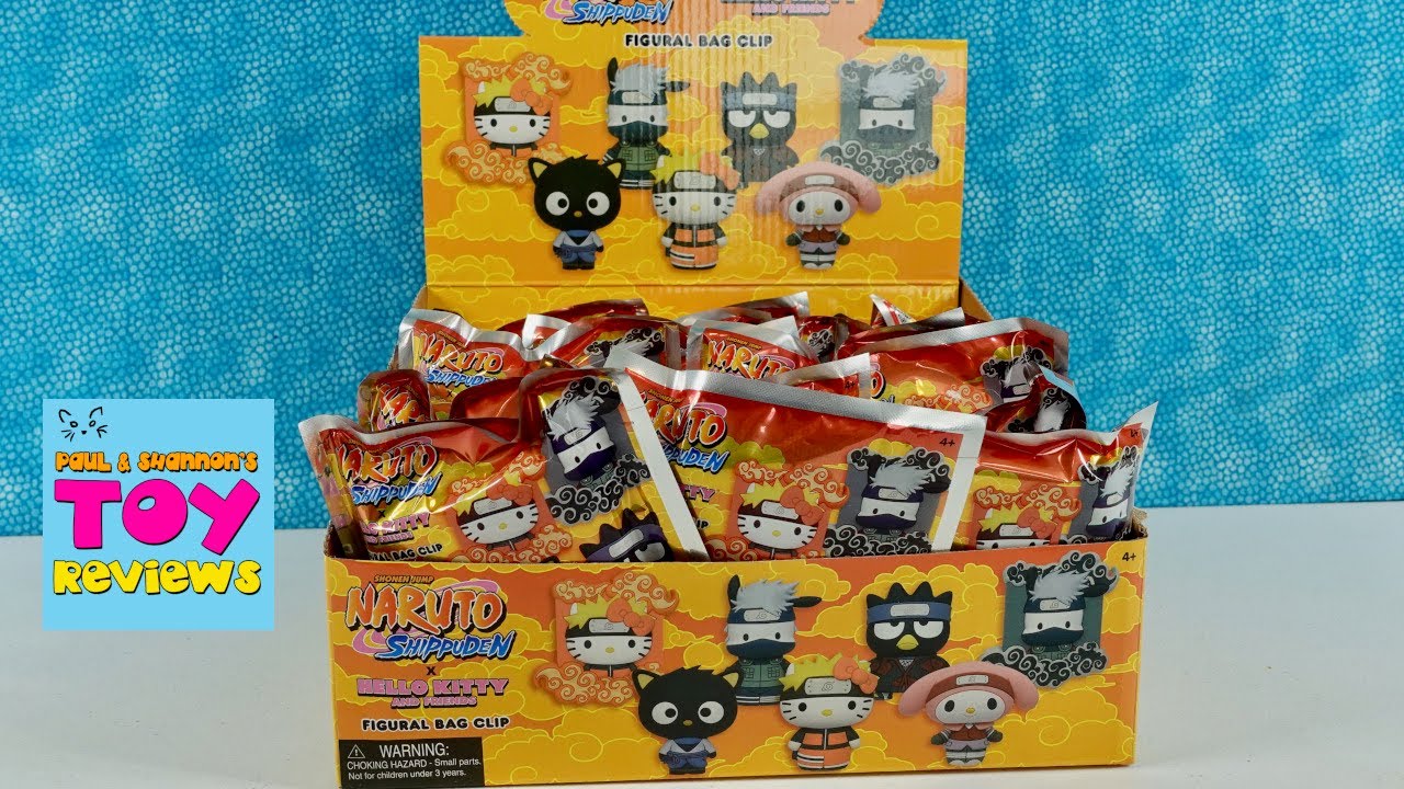 Naruto Shippuden X Hello Kitty Figural Bag Clip Unboxing Review | PSToyReviews