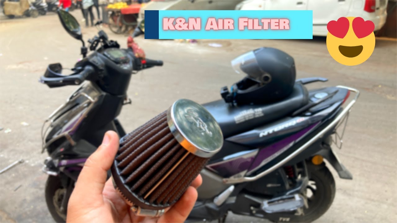 K&N Filter for Ntorq 125 !! 😍 | Tvs Ntorq Modified With Performance Air Filter (K&N) | Motovlog