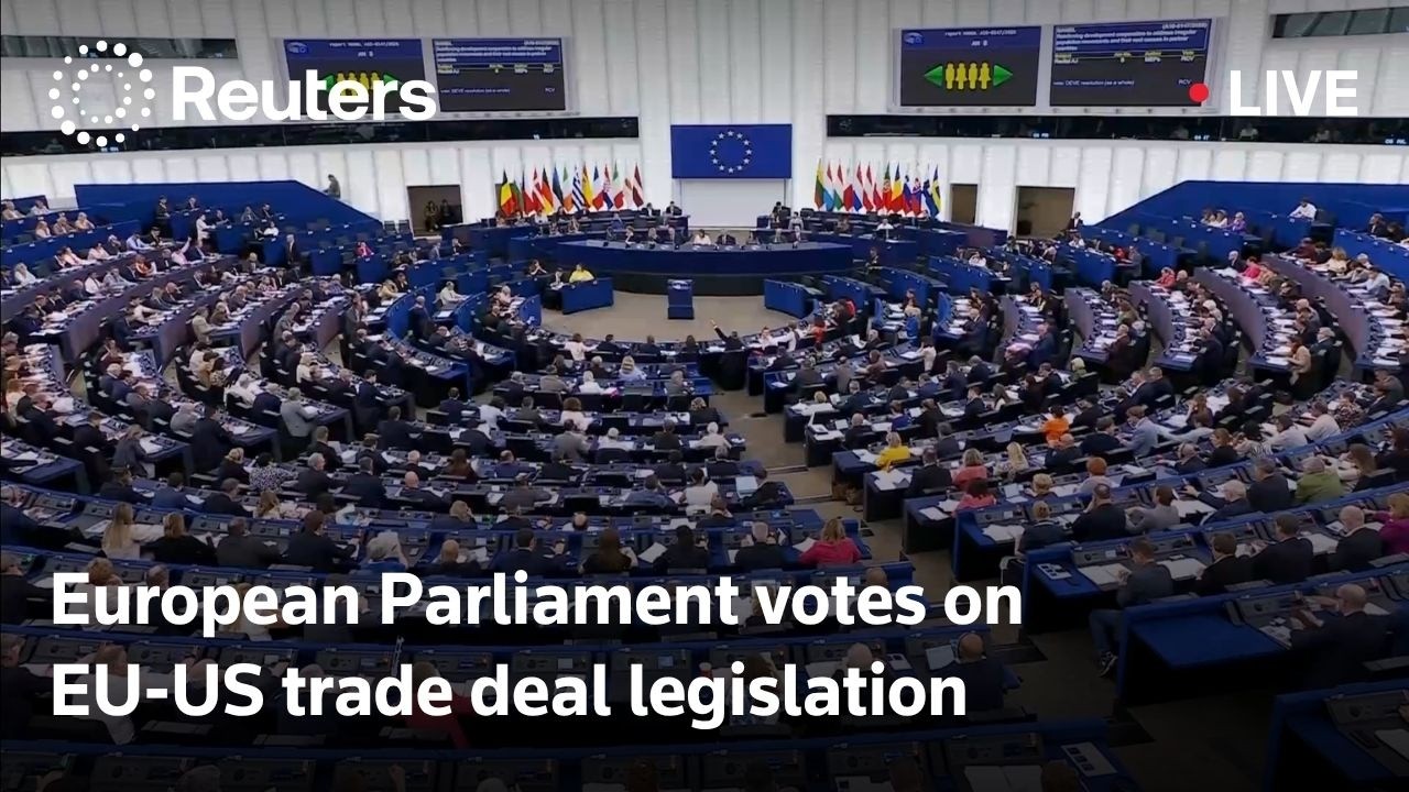 LIVE: European Parliament votes on EU-US trade deal legislation