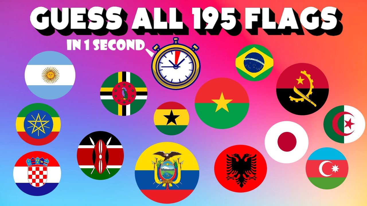Guess All 195 World Flags In 1 Second | Fast Quiz | ULTIMATE FLAG QUIZ