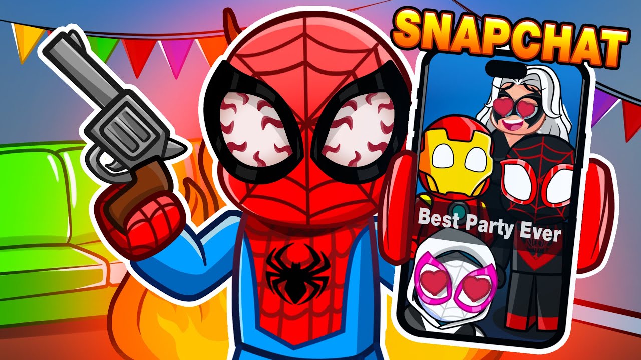 Spiderman Gets FURIOUS in Roblox Snapchat!