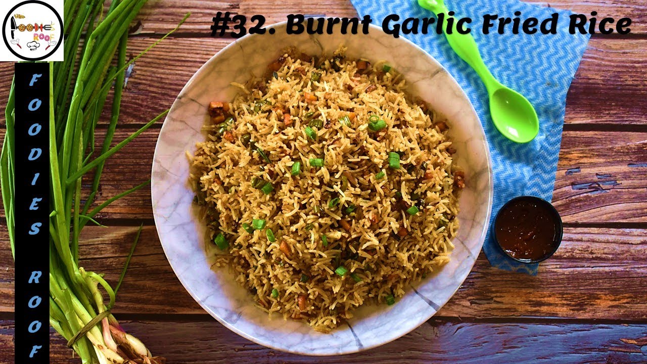 Burnt garlic fried rice recipe|Veg fried rice|10 min Easy restaurant style recipe|Street style taste
